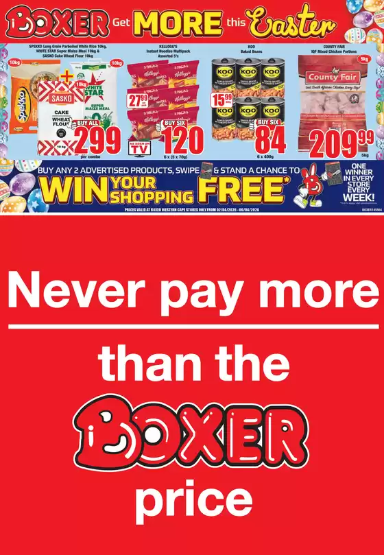 Boxer catalogue in Lichtenburg | WC Weekly specials | 2026-04-02T00:00:00.000Z - 2026-04-06T00:00:00.000Z