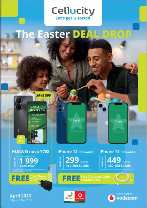 Cellucity catalogue in Heidelberg (Gauteng) | The Easter Deal Drop | 2026-04-02T00:00:00.000Z - 2026-05-06T00:00:00.000Z