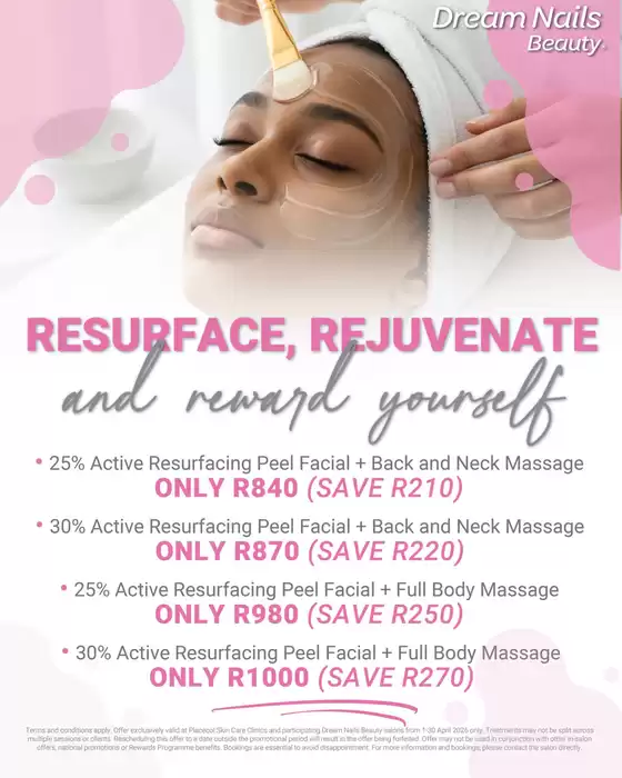Dream Nails Beauty catalogue in Simon's Town | Resurface, Rejuvenate And Reward Yourself | 2026-04-02T00:00:00.000Z - 2026-04-30T00:00:00.000Z