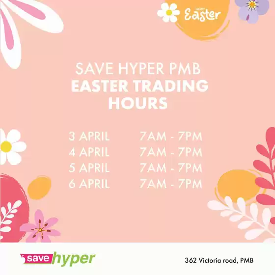 Save catalogue in Port Elizabeth | Exclusive deals and bargains | 2026-04-03T00:00:00.000Z - 2026-04-06T00:00:00.000Z