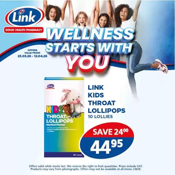 Link Pharmacy catalogue | Special offers for you | 2026-03-23T00:00:00.000Z - 2026-04-12T00:00:00.000Z