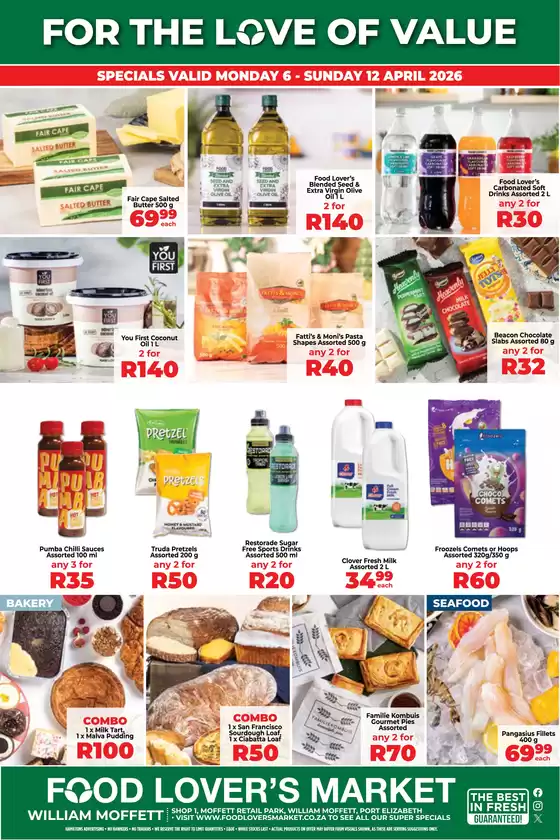 Food Lover's Market catalogue in Gonubie | William Moffett - 6 - 12 April 2026 | 2026-04-05T00:00:00.000Z - 2026-04-12T00:00:00.000Z