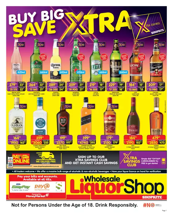 Shoprite LiquorShop catalogue in Daveyton | Current bargains and offers | 2026-04-07T00:00:00.000Z - 2026-04-19T00:00:00.000Z