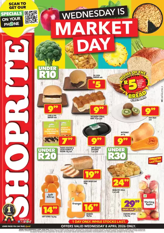 Shoprite catalogue in Daveyton | Shoprite Market Day Deals Valid 8 April | 2026-04-08T00:00:00.000Z - 2026-04-08T00:00:00.000Z