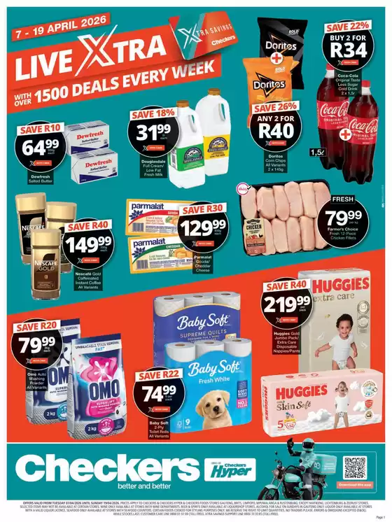 Checkers catalogue in Musina | Checkers April Mid-Month Promotion Gauteng 7 April | 2026-04-06T00:00:00.000Z - 2026-04-19T00:00:00.000Z