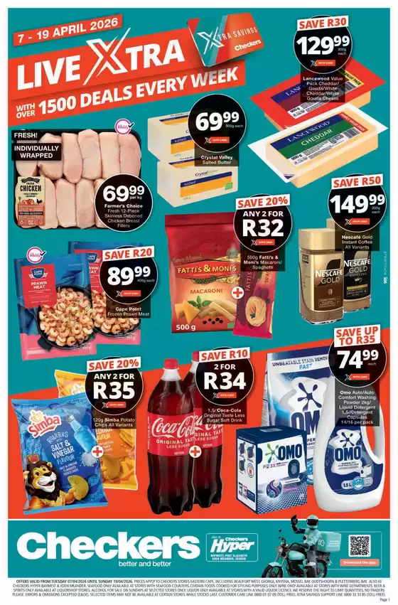 Checkers catalogue in Queenstown | Checkers April Mid-Month Promotion Eastern Cape 7 April | 2026-04-06T00:00:00.000Z - 2026-04-19T00:00:00.000Z