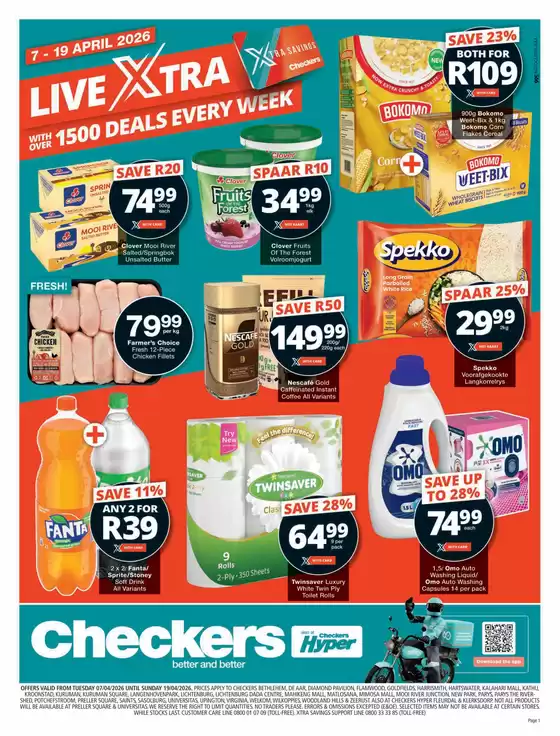 Checkers catalogue in Potchefstroom | New offers to discover | 2026-04-06T00:00:00.000Z - 2026-04-19T00:00:00.000Z