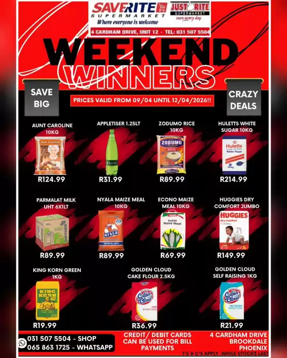 Saverite catalogue in Ballito | Weekend Winners | 2026-04-09T00:00:00.000Z - 2026-04-12T00:00:00.000Z