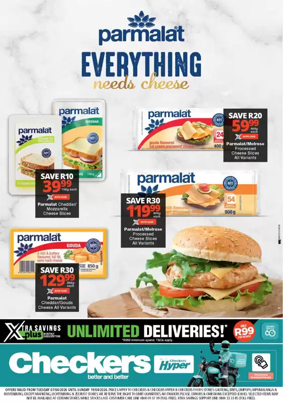 Checkers Hyper catalogue in Ladybrand | Checkers Parmalat Promotion 7 April | 2026-04-06T00:00:00.000Z - 2026-04-19T00:00:00.000Z