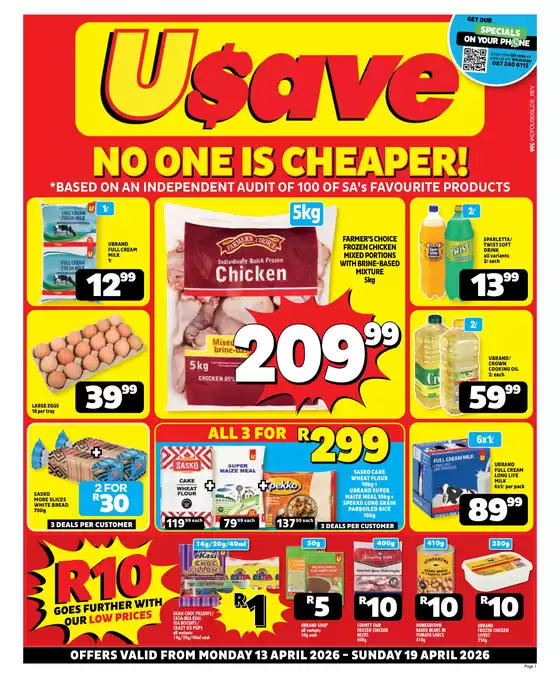 Usave catalogue in Cape Town | Wcusavepricesavings13apr19apr2026 | 2026-04-13T00:00:00.000Z - 2026-04-19T00:00:00.000Z