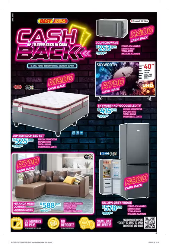 Best Home & Electric catalogue in Milnerton | Brochure Best Home Electric | 2026-04-13T00:00:00.000Z - 2026-05-10T00:00:00.000Z