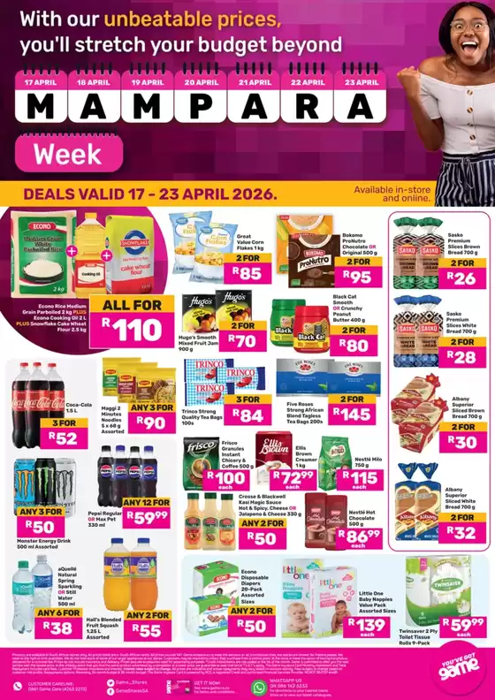 Game catalogue in Randburg | Great offer for bargain hunters | 2026-04-17T00:00:00.000Z - 2026-04-23T00:00:00.000Z