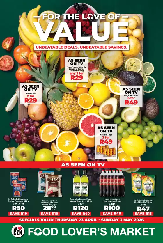 Food Lover's Market catalogue in Secunda | For the Love of Value - Springfield - 20 April - 3 May 2026 | 2026-04-19T00:00:00.000Z - 2026-05-03T00:00:00.000Z