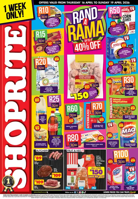 Shoprite catalogue in Emalahleni | Shoprite Rand a Rama Eastern Cape 16 April - 19 April | 2026-04-16T00:00:00.000Z - 2026-04-19T00:00:00.000Z