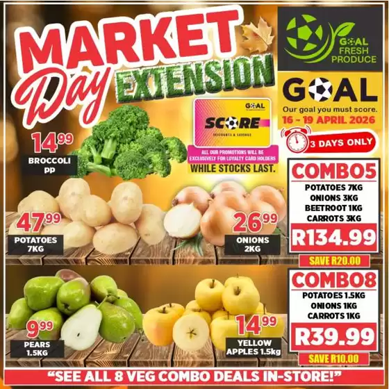 Goal Supermarket catalogue | Offers for bargain hunters | 2026-04-16T00:00:00.000Z - 2026-04-19T00:00:00.000Z
