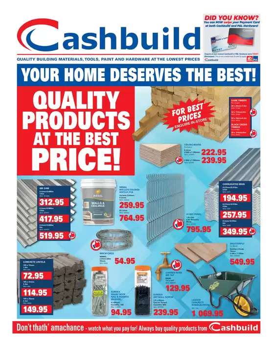 Cashbuild catalogue in Margate | Top offers for all bargain hunters | 2026-04-20T00:00:00.000Z - 2026-05-04T00:00:00.000Z