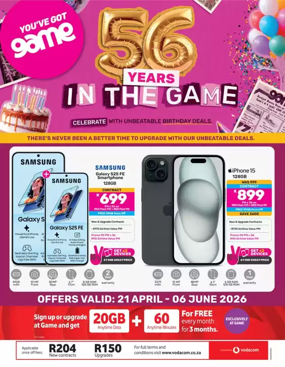 Game catalogue in Pretoria | Our best bargains | 2026-04-21T00:00:00.000Z - 2026-06-06T00:00:00.000Z