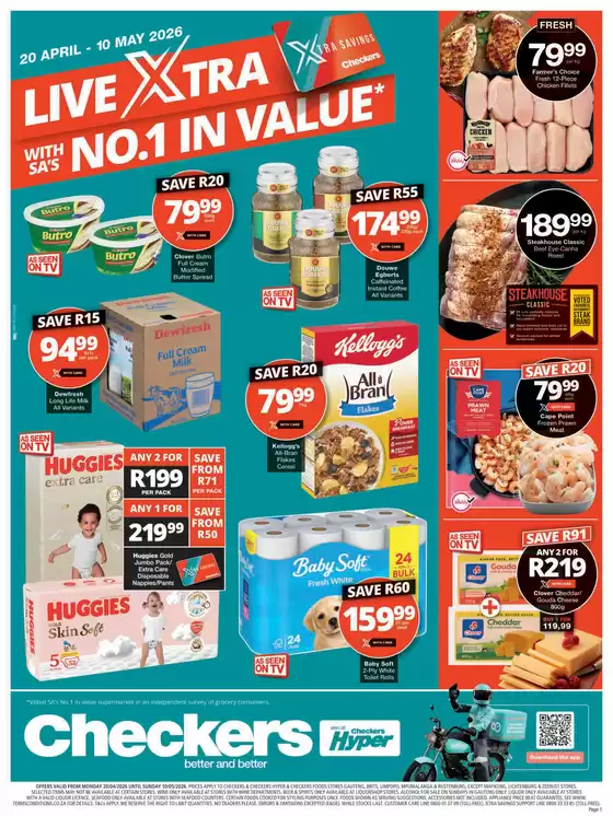 Checkers Hyper catalogue in Piet Retief | Checkers April Month-End Promotion Gauteng 20 April | 2026-04-19T00:00:00.000Z - 2026-05-10T00:00:00.000Z
