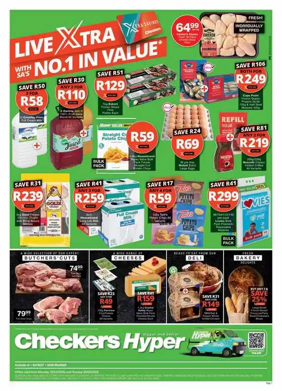 Checkers Hyper catalogue in Piet Retief | Current bargains and offers | 2026-04-19T00:00:00.000Z - 2026-04-26T00:00:00.000Z