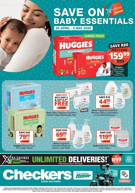 Checkers Hyper catalogue in Piet Retief | Checkers Baby Promotion 20 April | 2026-04-19T00:00:00.000Z - 2026-05-03T00:00:00.000Z