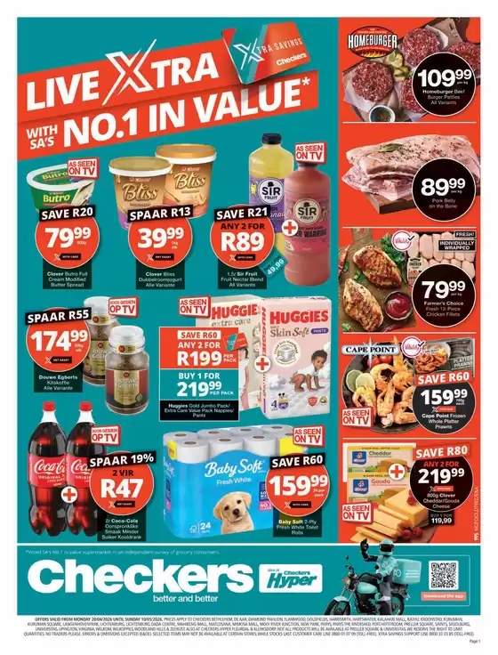 Checkers Hyper catalogue in Piet Retief | Top offers for all bargain hunters | 2026-04-19T00:00:00.000Z - 2026-05-10T00:00:00.000Z