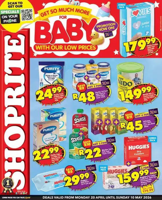 Shoprite catalogue in Piet Retief | Shoprite Baby Savings KwaZulu-Natal 20 April - 10 May | 2026-04-20T00:00:00.000Z - 2026-05-10T00:00:00.000Z