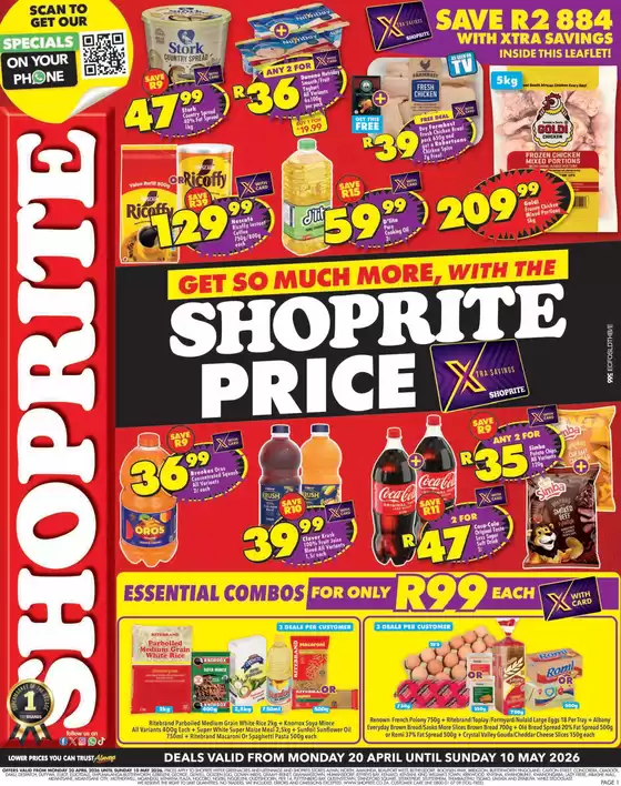 Shoprite catalogue in Cape Town | Shoprite Price Eastern Cape 20 April - 10 May | 2026-04-20T00:00:00.000Z - 2026-05-10T00:00:00.000Z