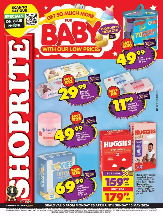Shoprite catalogue | Shoprite Baby Savings Gauteng 20 April - 10 May | 2026-04-20T00:00:00.000Z - 2026-05-10T00:00:00.000Z