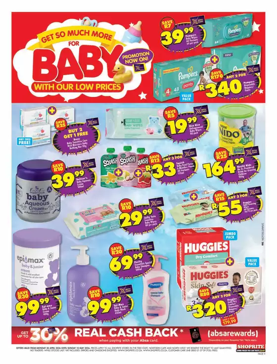 Shoprite catalogue in Wolmaransstad | Shoprite Baby Savings Northern Cape and Free State 20 April - 10 May | 2026-04-20T00:00:00.000Z - 2026-05-10T00:00:00.000Z