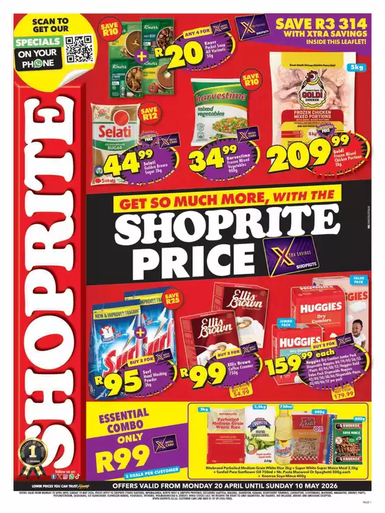 Shoprite catalogue in Soshanguve | Shoprite Price Gauteng 20 April - 10 May | 2026-04-20T00:00:00.000Z - 2026-05-10T00:00:00.000Z