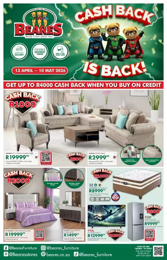 Beares catalogue in Richmond - NC | Cash Back Is Back! | 2026-04-21T00:00:00.000Z - 2026-05-10T00:00:00.000Z