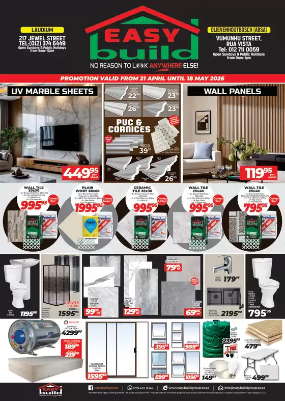 Easy Build catalogue in Mthatha | Promotion Easy Build | 2026-04-21T00:00:00.000Z - 2026-05-18T00:00:00.000Z