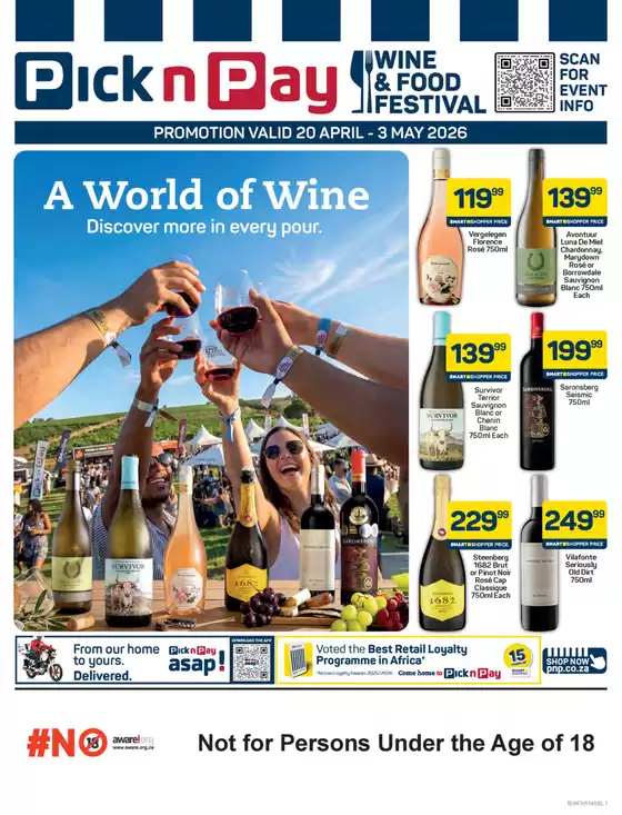 Pick n Pay catalogue in Port Elizabeth | A World Of Wine | 2026-04-22T00:00:00.000Z - 2026-05-03T00:00:00.000Z