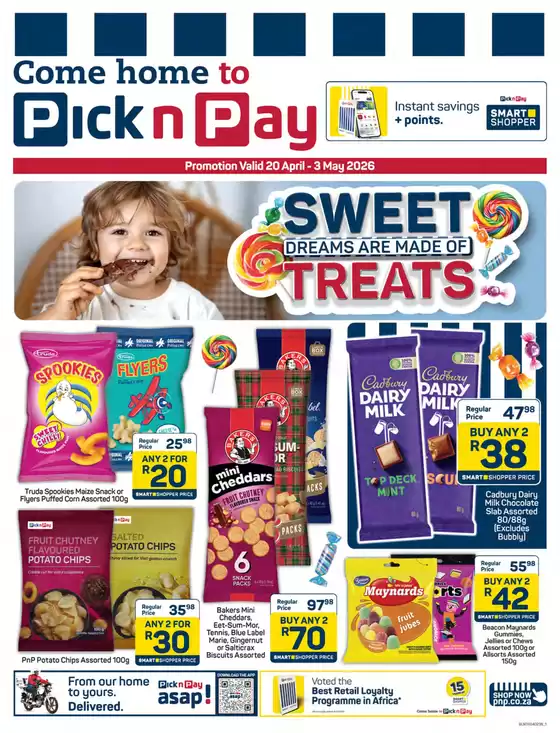 Pick n Pay catalogue in Port Elizabeth | Sweet Dreams Are Made Of Treats | 2026-04-22T00:00:00.000Z - 2026-05-03T00:00:00.000Z