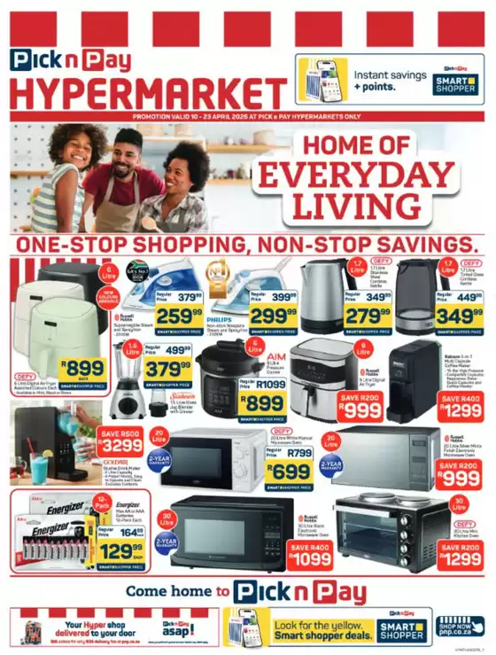 Pick n Pay Hypermarket catalogue in  | Home Of Everyday Living | 2026-04-22T00:00:00.000Z - 2026-04-23T00:00:00.000Z
