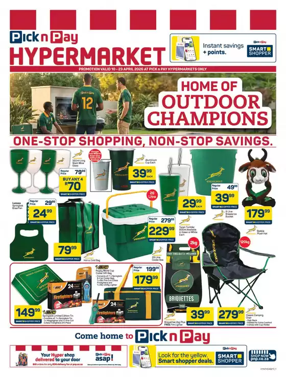 Pick n Pay Hypermarket catalogue in  | Home Of Outdoor Champions | 2026-04-22T00:00:00.000Z - 2026-04-23T00:00:00.000Z