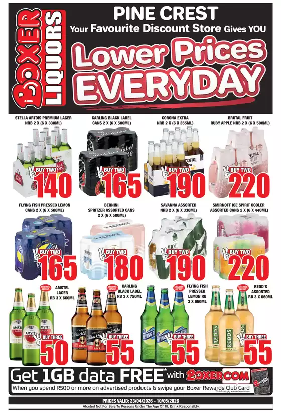Boxer Liquors catalogue in  | Pine Crest April ME Liquor | 2026-04-23T00:00:00.000Z - 2026-05-10T00:00:00.000Z