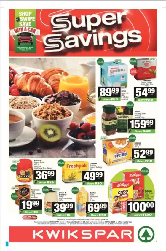 KwikSpar catalogue in Queensburgh | Our best deals for you | 2026-04-22T00:00:00.000Z - 2026-05-10T00:00:00.000Z
