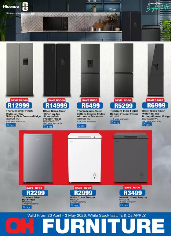 OK Furniture catalogue | Great discounts on selected products | 2026-04-20T00:00:00.000Z - 2026-05-03T00:00:00.000Z