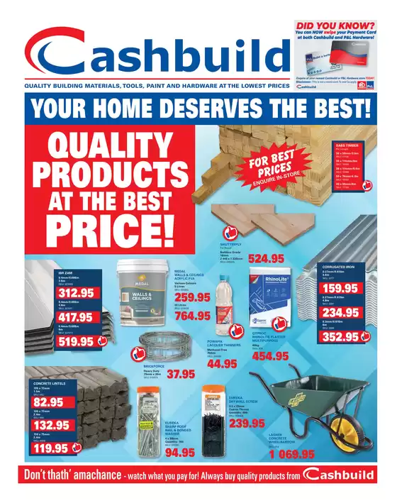 Cashbuild catalogue | Special offers for you | 2026-04-25T00:00:00.000Z - 2026-05-09T00:00:00.000Z