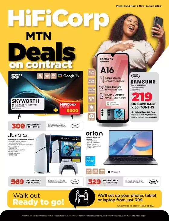 HiFi Corp catalogue in Oudtshoorn | Current deals and offers | 2026-05-07T00:00:00.000Z - 2026-06-06T00:00:00.000Z