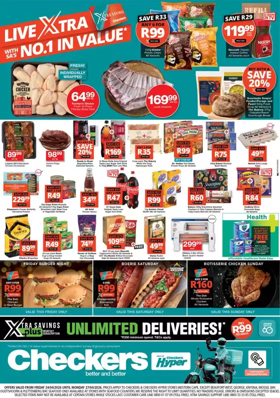Checkers catalogue in Soweto | Checkers Xtra Savings 24 April | 2026-04-23T00:00:00.000Z - 2026-04-27T00:00:00.000Z