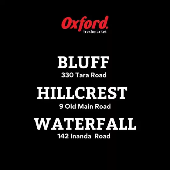 Oxford Freshmarket catalogue in  | Exclusive deals and bargains | 2026-04-27T00:00:00.000Z - 2026-05-11T00:00:00.000Z