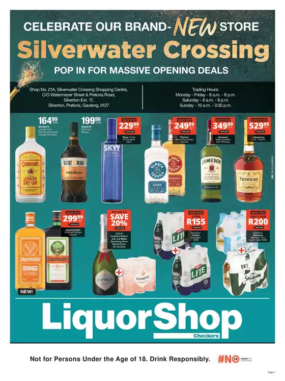 Checkers Liquor Shop catalogue in  | Checkers LiquorShopDainfern Square Store Opening | 2026-04-26T00:00:00.000Z - 2026-05-10T00:00:00.000Z