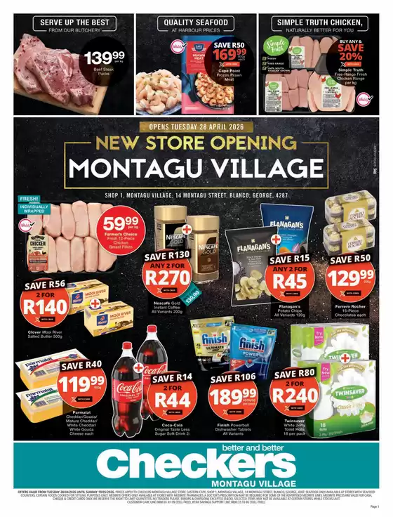 Checkers catalogue | Checkers Montagu Village Store Opening 28 April | 2026-04-27T00:00:00.000Z - 2026-05-10T00:00:00.000Z