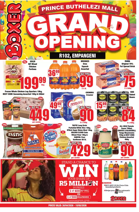 Boxer catalogue | Prince Buthelezi Grand Opening | 2026-04-30T00:00:00.000Z - 2026-05-10T00:00:00.000Z