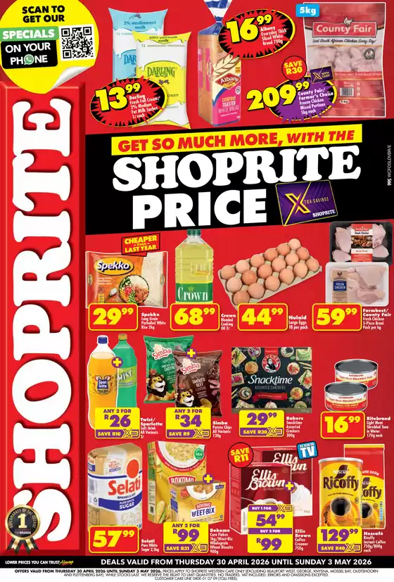 Shoprite catalogue | Shoprite Price Western Cape 30 April - 3 May | 2026-04-30T00:00:00.000Z - 2026-05-03T00:00:00.000Z