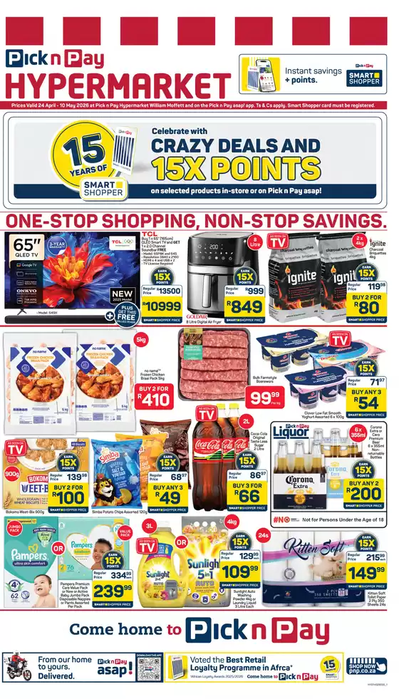 Pick n Pay Hypermarket catalogue in Welkom | Hypermarket Specials | 2026-04-24T00:00:00.000Z - 2026-05-10T00:00:00.000Z