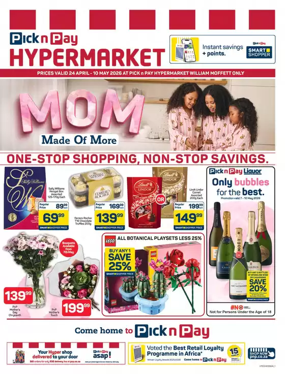 Pick n Pay Hypermarket catalogue in Welkom | Hypermarket Mothers Day Specials | 2026-04-24T00:00:00.000Z - 2026-05-10T00:00:00.000Z