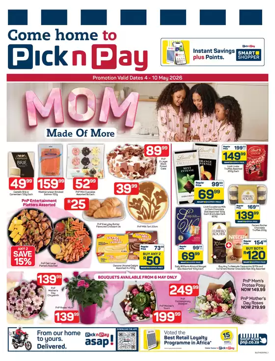 Pick n Pay catalogue | Pick n Pay Mothers Day Specials | 2026-05-04T00:00:00.000Z - 2026-05-10T00:00:00.000Z